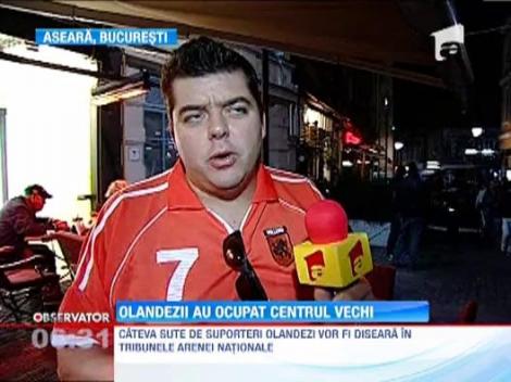 Suporterii olandezi au invadat centrul vechi al Capitalei