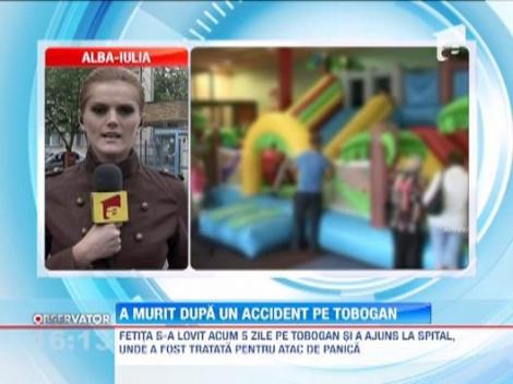 Alba: O fetita de 7 ani a murit la 5 zile dupa ce s-a accidentat pe un tobogan