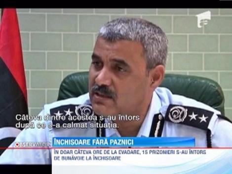130 de detinuti din Libia au fost eliberati de gardieni, dar unii s-au intors singuri dupa gratii