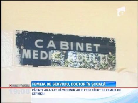 Elevii unui liceu din Constanta au fost vaccinati de femeia de serviciu