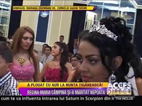 Bratari, cercei, inele, aur masiv: Regina Maria Campina si-a maritat nepoata!