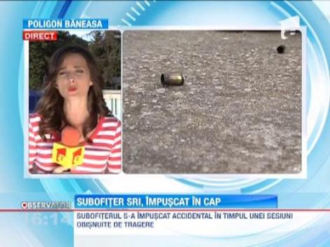 Un subofiter SRI s-a impuscat din greseala in cap