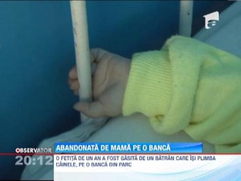 Un bebelus abandonat pe o banca din Slobozia a fost gasit de un caine pechinez