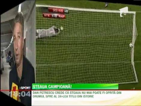 Da Petrescu: "Steaua ar trebui sa primeasca deja trofeul de campioana"