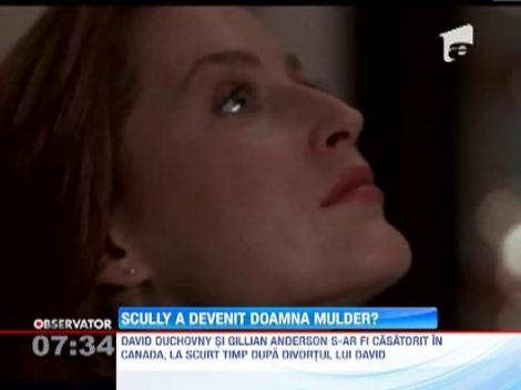 Agentii Mulder si Scully din "Dosarele X" au devenit sot si sotie in viata reala