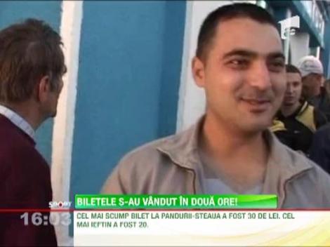 Biletele pentru meciul Pandurii - Steaua s-au vandut in doua ore