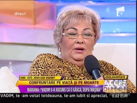 Mariana Zavoranu: "Vadim s-a ascuns ca o gasca! Nu ma las pana nu demonstrez cat este de mincinos"