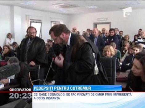 Seismologi italieni, condamnati la 6 ani de inchisoare dupa cutremurul care a distrus orasul Aquila in 2009!