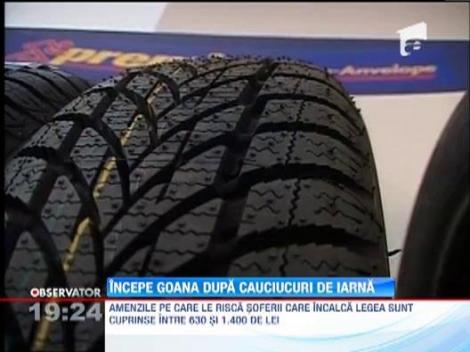 Incepe goana dupa anvelopele de iarna. Ce amenzi risca soferii nepregatiti