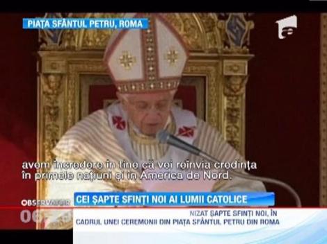 Papa Benedict al 16-lea a sanctificat prima femeie de origine amerindiana