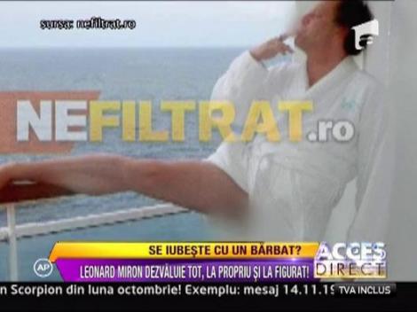 Uite cum pozeaza Leonard Miron pentru iubitul lui!