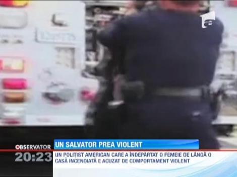 O americanca vrea sa-l dea in judecata pe politistul care a salvat-o dintr-un incendiu