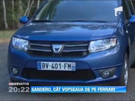 Dacia Sandero costa mai putin decat vopseaua la un Ferrari, in Marea Britanie