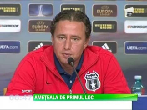 A inceput razboiul declaratiilor inaintea derby-ului! Reghe ii ironizeaza pe "caini": "Daca ne uitam in jos la clasament, ne ia ameteala!"