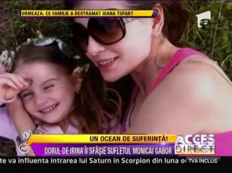 Monica Gabor nu mai poate de dorul Irinucai: "Cand esti mama, nu esti niciodata cu adevarat singura in gandurile tale"