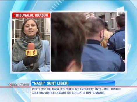 35 dintre "nasii" CFR Calatori, lasati liberi de judecatorii brasoveni