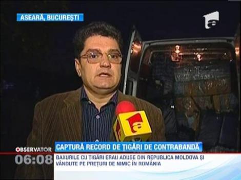 Captura record de tigari de contrabanda