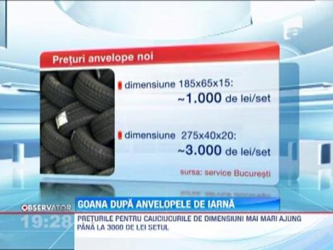 Iarna ii sperie pe soferi! Se grabesc sa isi schimbe anvelopele