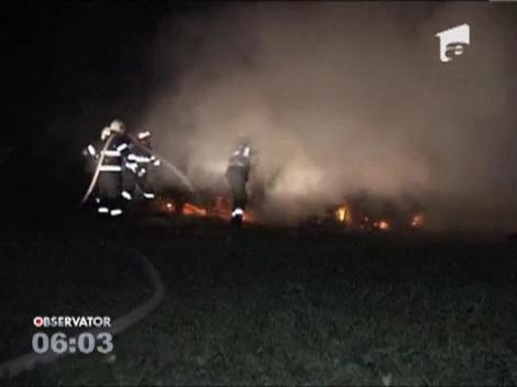 Ferma incendiata, la marginea orasului Dej