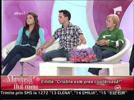 Emilia: "Cristina este prea tanara si nu are ganduri de casatorie!"