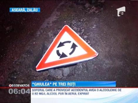 Un sofer beat a facut prapad in centrul Zalaului