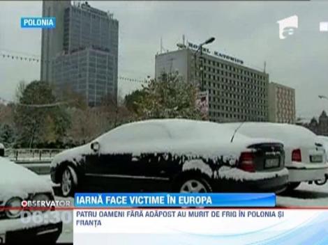Ninsoarea a facut primele victime in Europa: Trei oameni au murit de frig in Polonia