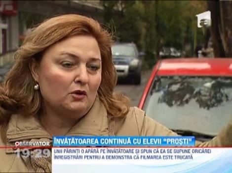 Invatatoarea care isi ameninta elevii nu poate fi sanctionata
