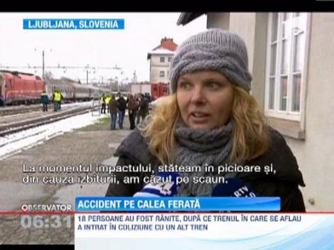 Accident feroviar in capitala Sloveniei! 18 oameni au fost raniti