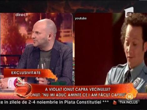 Ionut: "M-am imbatat si am violat capra! Nu stiu cum s-a intamplat!"