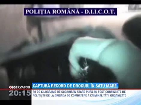 Captura record de cocaina pura in Satu Mare