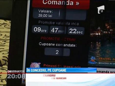 Zeci de mii de romani vaneaza zi de zi site-urile care ofera cupoane de reduceri