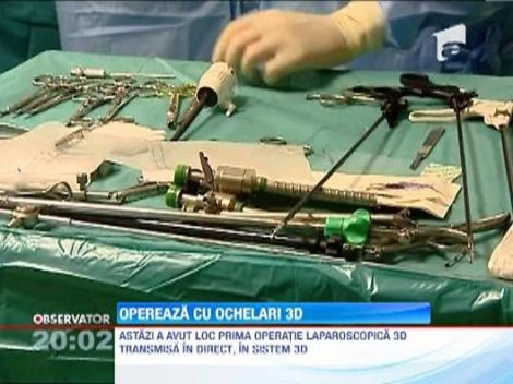 Premiera in chirurgia romaneasca: operatia cu ochelari 3D!