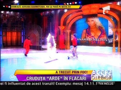 Daniela Crudu se joaca cu focul. La propriu!