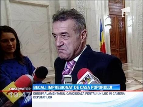 Gigi Becali, impresionat de luxul din Casa Poporului: "Eu chiar stau cu drag in Parlamentul asta"
