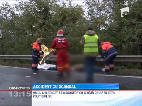 Accident cu sacandal in Targu Mures
