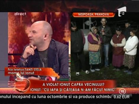 Mama violatorului: "Ionut face asa cand bea. Iapa si gaina nu au fost violate"