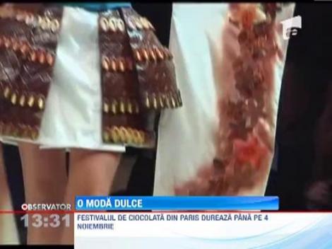 Colectii de haine din ciocolata la Targul Ciocolatei de la Paris