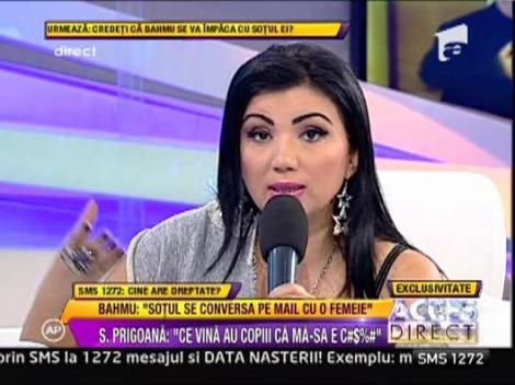 Adriana Bahmuteanu: "Prigoana se conversa pe mail cu o femeie"