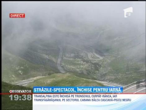 Transalpina si Transfagarasan au fost inchise. Soferii care se aventureaza nu vor fi despagubiti in caz de accident