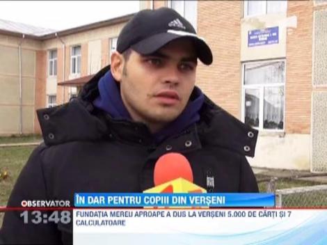 Fundatia Mereu Aproape a dus in satul Verseni 5 mii de carti si 7 calculatoare