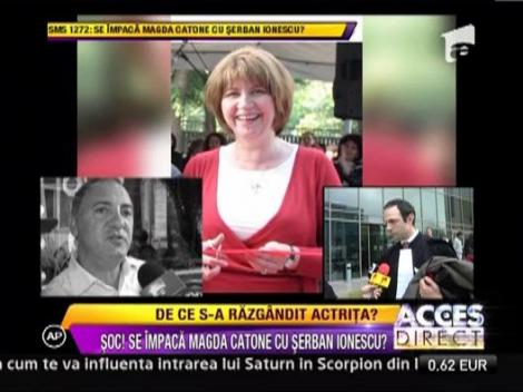 Magda Catone si Serban Ionescu, discuta despre impacare