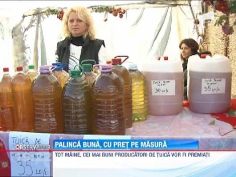 O sticla de palinca a ajuns a coste peste 100 de lei