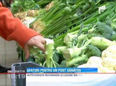 Sfaturi culinare pentru un post sanatos 