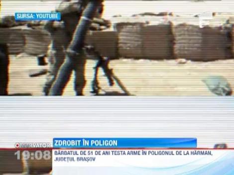 UPDATE! Accident in poligonul din Harman. Barbatul ranit in timp ce testa munitia din dotare a decedat