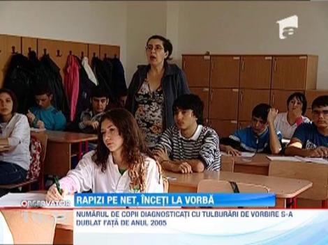 Numarul copiiilor diagnosticati cu tulburari de vorbire s-a dublat fata de anul 2005