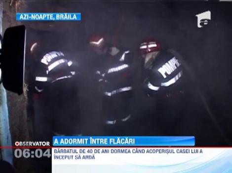 Era sa moara carbonizat in casa