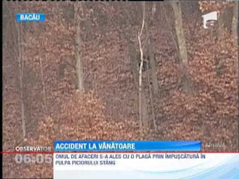 Afacerist ranit la o partida de vanatoare