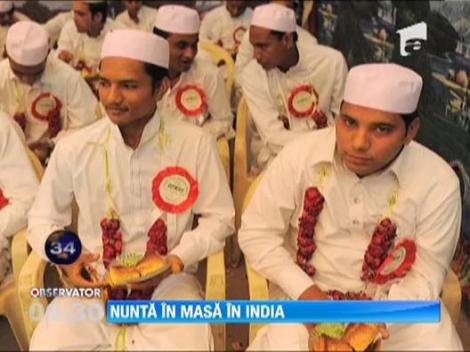 Nunta in masa in India: 47 de cupluri au spus "DA" in acelasi timp