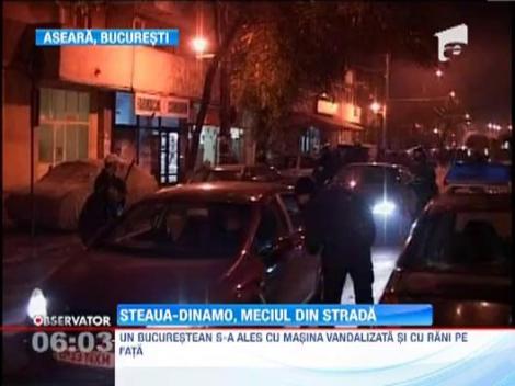 Violente inainte de meciul Steaua - Dinamo. Opt suporteri stelisti au fost arestati