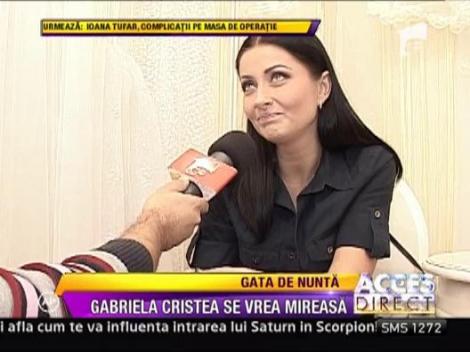 Gabriela Cristea e gata de nunta! Dupa aproape 5 ani de dragoste cu Marcel, vedeta vrea sa imbrace rochia de mireasa